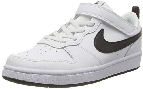 Nike Jungen Court Borough Low 2 (Psv) Sneaker, White Black, 27.5 EU