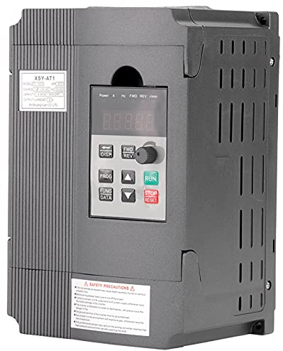 220V Variateur de Fréquence VFD, 1.5kW Convertisseur de Fréquence Variable Universel Monophasé d'Entraînement de Fréquence pour Le Moteur Triphasé