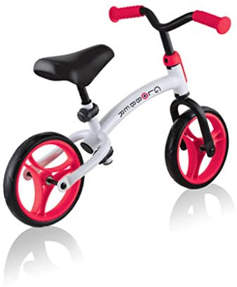 Globber Unisex-Youth Go Bike Duo, Weiß/rot, S