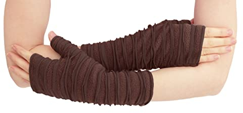 PUREWONDER Damen Armstulpen Handstulpen Nr. 17 Braun