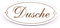 Schild Türschild Oval - Dusche - selbstklebend Hinweisschild Dekoschild 15x7cm