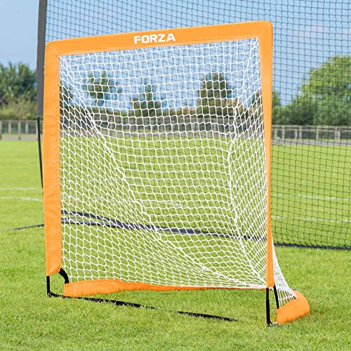 FORZA Flash Pop-Up Lacrosse Tor [1,2m x 1,2m] | Pop Up Tor für Lacrosse Training & Spiele | Indoor/Outdoor Tore | Tragbares Tor mit Einer Tragetasche | Einzeln oder Paar erhältlich (Einzeln)