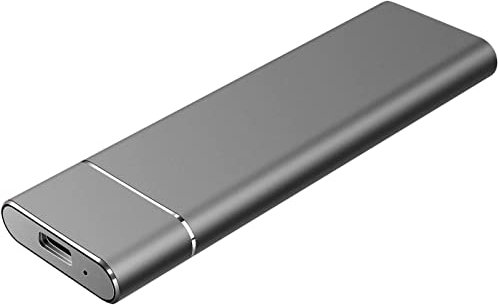 Disque SSD externe portable de grande capacité pour ordinateurs portables de bureau (2 To, noir)