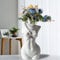 Weibliche Körpervase Körper Vase Blumenvase Boho Deko: HOMURY Moderne Schicke Vase, Minimalistische Keramikvase Boho Vase für Schreibwaren, Make-up-Pinsel, Pflanze, Getrocknete Blumen