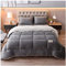 ZTGL Edredón Ultra Suave, Núcleo Nórdico, Terciopelo De Cordero Grueso Cálido De Invierno, Cristal y Borreguito, Manta Cama ,Light Gray,150x200cm(2kg)