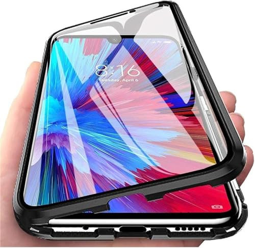 MEIQIBAO für Samsung Galaxy A72 Hülle Handyhülle 360°Schutzhülle mit Displayschutz Stoßfest Staubdicht Sturzfest,Unterstützt MagSafe Magnetische Case,schwarz