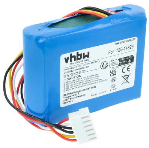 vhbw Akku kompatibel mit CubCadet XR5 1000 | 1000 2021, 2000 Rasenroboter (3200mAh 18,5V Li-Ion)