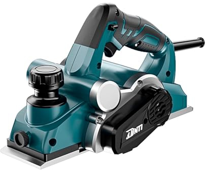 DNTI pialla elettrica per legno Tensione pialla per legno elettrica 220-240V Potenza 850 W Giri Min. 17000 Largh Pialla 82 Mm Profondità Asportazione 2 Mm per la Lavorazione del Legno Rifilatura 58218