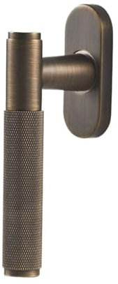 Fenstergriff Gerändelter Fensterverriegelungsgriff aus Messing, höchste Sicherheit, Flügelhebel, modernes Design, Fenster- und Türzubehör (Color : C01-191CA-AB)