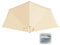 SKINCATE 2.7m 5 Streben Halb Sonnenschirm Ersatzbezug, Terrassenschirm Ersatz Baldachin, Für Strand, Markt, Garten, Ersatzteile, Halbrund Sonnenschirm-Ersatzabdeckung (Color : Sand, Size : 270cm/9ft