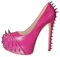 blingqueen Scarpe da donna con tacco alto, con tacco alto, con plateau, rosa., 46 EU