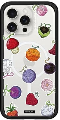 RhinoShield Modulare Case kompatibel mit MagSafe für [iPhone 15 Pro Max] | Mod NX Überragender Magnet, strapazierfähige Schutzhülle 3.5M / 11ft Fallschutz - Schwarz [One Piece/Devil Fruits]