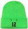 QATOBI Haiky-uu!! Winter Mützen Herren, Manga Mütze Beanie mit Bündchen, Bequem Beanie Hats für Skifahren Laufen Radfahren, Wintermütze(Greener4)