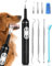 Stim-U-Dent Dog Plaque Remover for Teeth, Pet Teeth Cleaning Products for Tartar & Plaque Off, with LED-Light, Dog Toothbrush for Dental Care, Finger Toothbrush