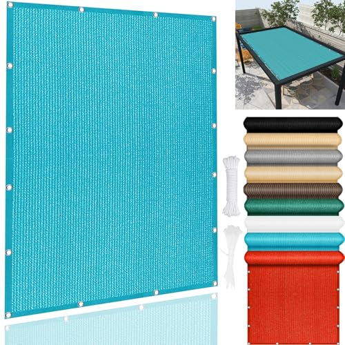 Großes Sonnensegel, 330 x 700 cm, 98 % UV-Schutz, wetterbeständig, ideal für Garten, Terrasse, Outdoor, Markise, Himmelblau, Größe XL für maximalen Sonnenschutz