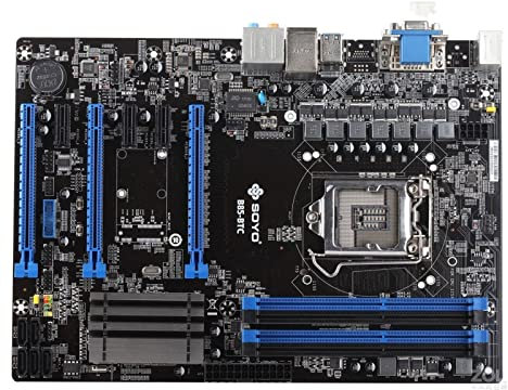XYYZXKL Placas Base de Ordenador Fit For la minería BTC B85-BTC 6PCI-E Placa Base de Escritorio B85 LGA 1150 DDR3 16G SATA3 USB3.0 ATX BTC Minería