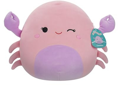 Squishmallows Original 12-Inch Cosmina the Winking Pink Crab | Collectable Cute Plush Toy, Cuddly Toys for Children, Soft Toys, Cute Teddies Suitable for Girls and Boys Ages 3