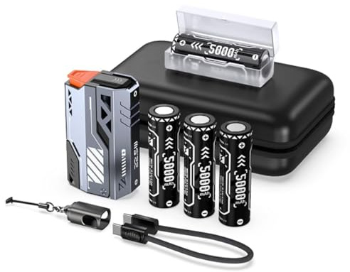 Vyvylabs Power Bank Abnehmbarer Akku SchnellladegeräT 22.5w 20000mAh Zwei-Akku-Pack Mit C-C＆C-L Kabel, Tragbares LadegeräT FüR Smartphones, Handys, Tablets (Ladegeräte Kits)