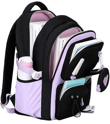 Yurosuis Mädchen Rucksack Bücherrucksack | Leicht Mittelstufen Rucksack für Mädchen und Kinder Teens für Reise und Flugzeug College Schultaschen