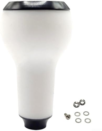 Für DAIWA/S Angelrolle DIY Knauf Kit mit Silikonknauf und Lager, Schraubenteile für verbesserte Rollenfunktionalität und Wartung (weiß)