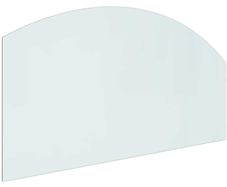 vidaXL Placa de Vidrio para Chimenea Transparente 100 x 50 cm Cristal