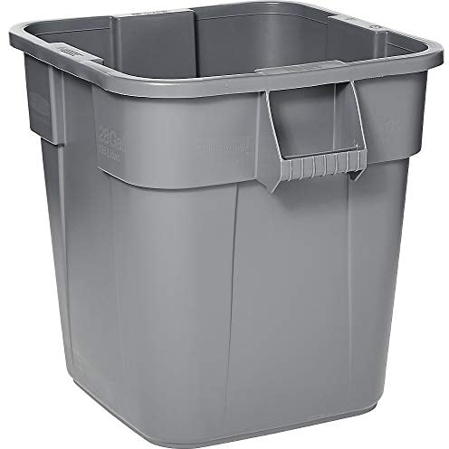 Rubbermaid Commercial Products FG352600GRAY BRUTE Behälter, quadratisch, 106 L, Grau, 58 x 40 x 40 cm