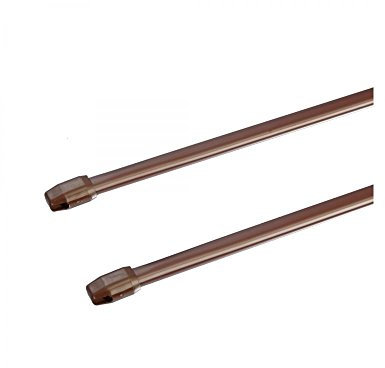 Liedeco Scheibenstange 'Standard' | 11 mm Cafehausstange braun 080-140 cm