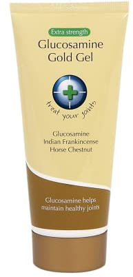 Snowden Glucosamine Gold Gel 200ml - Muscle and Joint Pain Relief | High Strength Natural Ingredients, Glucosamine, Horse Chestnut, Indian Frankincense, Ultra Non-Sticky Muscle Rub Treatment