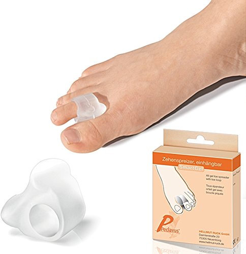 Ruck SmartGel Zehenspreizer, Gel, mit Schlaufe bei Fehlstellungen, Hallux Valgus und Wundreiben, Extra Klein
