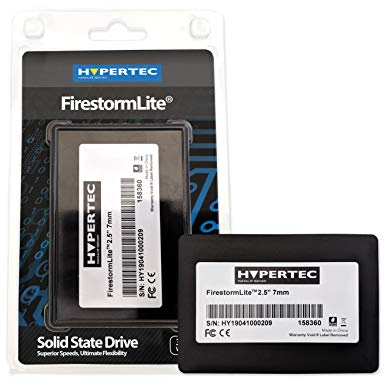 Hypertec Firestorm Lite 480GB 2.5 Inch Internal Solid State Hard Drive (SSD), Read 560MB/s, Write 470MB/s, SATA Interface 6Gb/s, 3 Years Warranty | Black