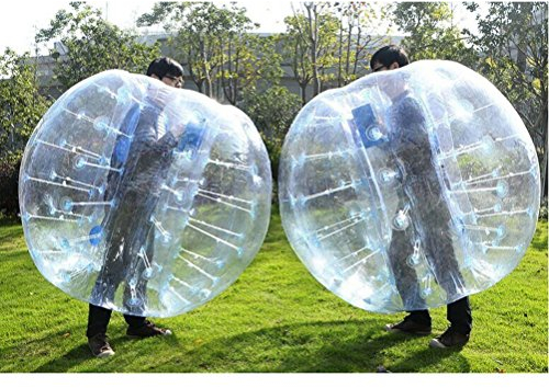 Stagersoccer® Aufblasbarer Bumper-Ball, Bubbler, Fußball für Schulen, Partys, Aktivitäten, Verleih, Geschäft, 1 pro Box (transparent, 1,7 m)