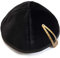 Black velvet Beanie Kippah Yarmulke Kippa Israel Tribal Jewish Hat covering Cap by Body-Soul-n-Spirit Kippahs