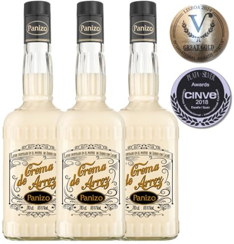 PACK DESCUENTO. 3 BOTELLAS 70 CL. CREMA DE ARROZ CON LECHE PANIZO
