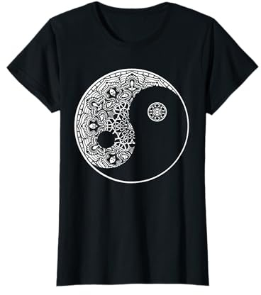 Yin Yang Symbol I Mandala Yoga Kunst T-Shirt