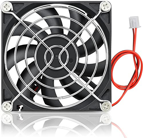 GDSTIME 80mm Fan, 80mm x 80mm x 15mm 24V DC Brushless Cooling Fan Sleeve Bearing