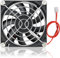 GDSTIME 80mm Fan, 80mm x 80mm x 15mm 24V DC Brushless Cooling Fan Sleeve Bearing