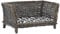 vidaXL Hundekorb mit Kissen Hundebett Haustierkorb Hundeschlafplatz Weidenkorb Hunde Schlafplatz Hundekörbchen 50x33x30 cm Natur Weide