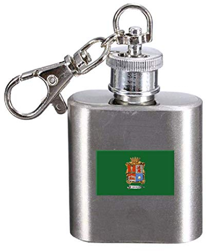 Hip Flask Porte-clés gravé Leon City Mexique