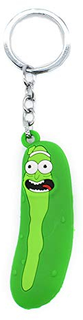 Pickle Schlüsselanhänger, Picaru Neuheit Rick Schlüsselanhänger für Erwachsene (Grün), grün, S