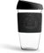 Neon Kactus Gobelet Verre Borosilicate Isotherme Soufflé à la Main, Tasse à Café Réutilisable avec Couvercle Silicone de Qualité Alimentaire et Revêtement Thermique, Tasse de Voyage verre Recyclable.