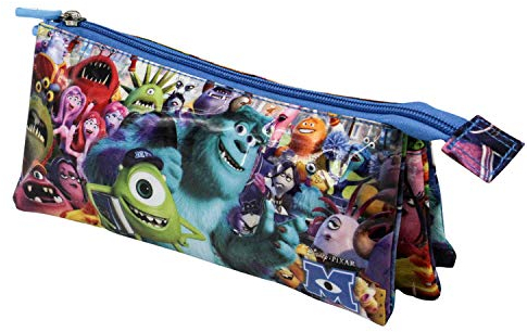 Die Monster AG University-Dreifach Federmäppchen, Mehrfarbig