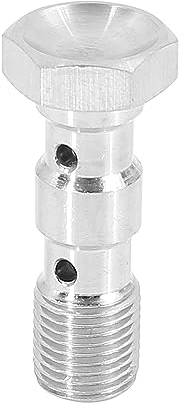 X AUTOHAUX M10x1.0 Métrique Filetage Double Banjo Boulon Frein Raccord Adaptateur