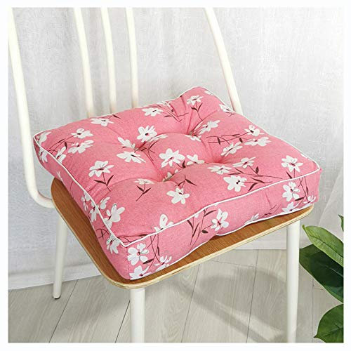 YOUCAI Coussins De Chaise pour Intérieur Et Extérieur, Décoration De Mobilier De Jardin Coussins De Chaise pour Cuisine, Chambre, Salon, Jardin, Terrasse, Patio,Rose,40x40x10cm