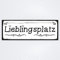 PICO Signs Hochwertiges Dekoschild aus Holz Lieblingsplatz 280 x 100 mm rechteckig | Lieblingsplatz Zuhause Wohnzimmer |