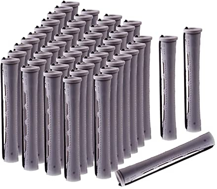 Sharplace 50 Stück Heatless Curls Band Heatless Curls, Overnight Lockenwickler Blowout Curls mit elastischem Band, Hair Perm Rods DIY Heatless Curls Overnight Curls für mittellanges Haar, 1,5 cm