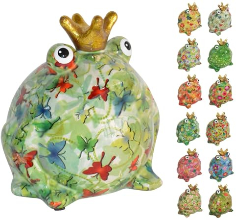 netproshop Spardose Frosch aus Keramik Pomme Pidou, Auswahl:Schmetterling