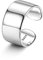 Chriscoco 925 Silber Ringe für Damen Verstellbare Ring Bandring Verlobungsring Eheringe Daumenring Verstellbar Offener Ring für Damen Herren 10MM