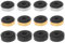CCeCCe 12 Pack Speaker Isolation Feet Amplifier 48mm Plastic Shock Absorption Base Pads SoundBox Peg Stand Foot Mat Shock Absorber For Audio CD AMP HiFi Subwoofer Repair Gold,Sliver,Black