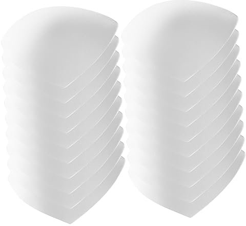 WRITWAA 10 Paia Spugnetta per Biancheria Intima per Aumentare Il Seno Imbottiture per Reggiseno Inserti Costume Sports Bra Pad Costume da Bagno Mancare Cotone Traspirante Bianca