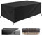 Abdeckung Gartenmöbel Winterfest 250x100x75cm Rechteckig Abdeckung für Gartenmöbel Winddicht Wasserdicht Anti-UV Schwarz 420D Oxford Gewebe Schutzhülle Gartenmöbel für Gartentisch Sitzgruppe